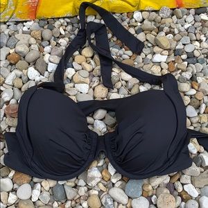 Black halter bikini